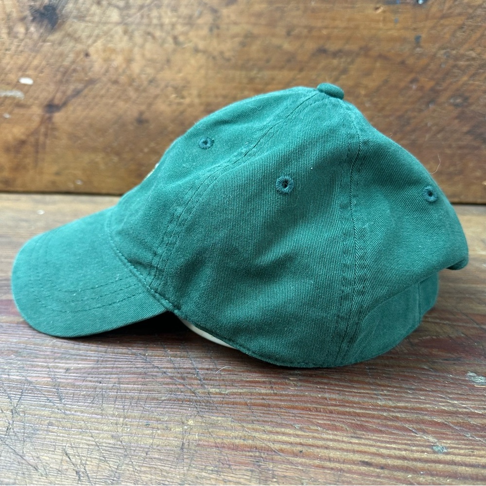 J.Crew Twill Hat Embroidered Beer Mug Hunter Green View 2